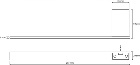 Держатель для полотенец Bemeta Via L 135004044