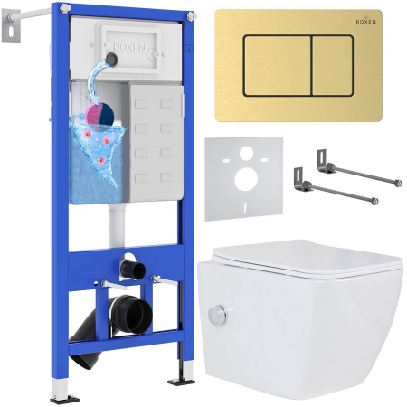 Комплект 6 в 1 RoxenBath StounFix Dual Fresh 968472 (состоит из: 710200, Steel 420280GB, 530135-01X)