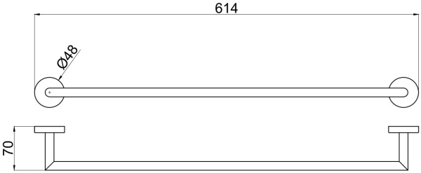 Держатель для полотенец Allen Brau Priority 6.31011-00 хром