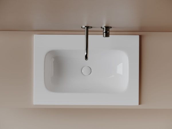 Раковина накладная мебельная Ceramicanova Грация (Grace) 710x457x137 без отв. под смеситель, белый CN7031wx