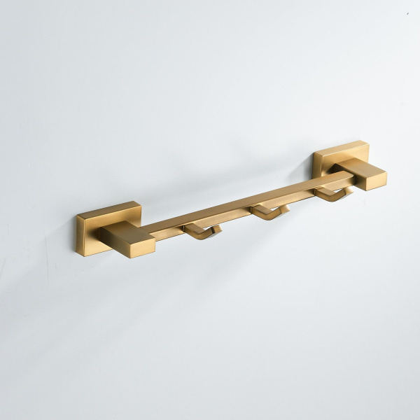 Планка с крючками Shevanik SG5631G, золотой сатин