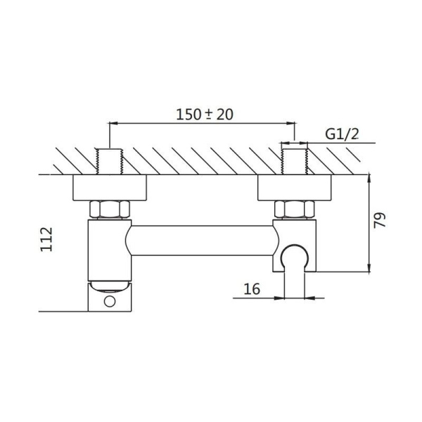 Гигиенический душ со смесителем Shevanik S107G, золотой сатин