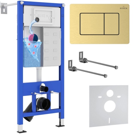 Комплект 4 в 1 RoxenBath StounFix Dual Fresh 968409 (состоит из: 710200,  Steel 420280GB)