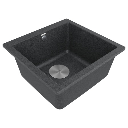 Мойка GERA 50, IT-GRANIT, PM104546-DG, графит, 445х460, подст. мон. Paulmark