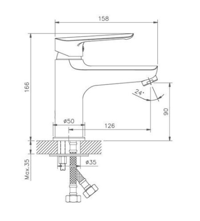 Смеситель для раковины Haiba HB10198