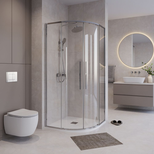 Душевое ограждение  Niagara Nova  NG-6626-34 (90*90*195) полукруг, двери раздвижные