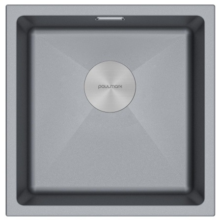Мойка LUMI 45UNI, IT-GRANIT, LU45-GRM, серый металлик, 455х460, Paulmark