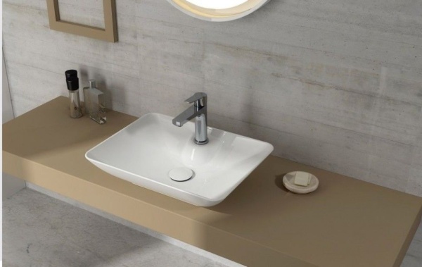 Раковина ISVEA SistemaY Clear накладная 525*395*147 1 цвет белый 10SY50052SV
