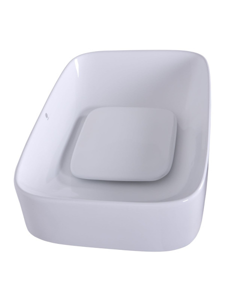 Раковина накладная Orange B07-600W санфарфор, белый глянец