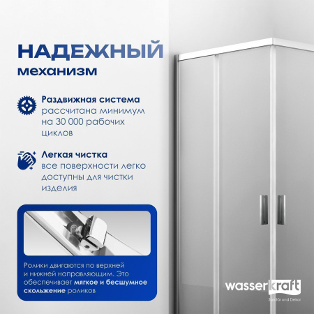 Душевая дверь WasserKRAFT Lippe 45S45