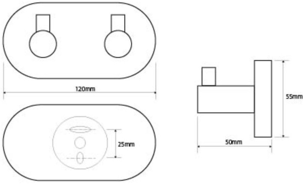 Крючок для полотенец Bemeta Omega 104405202