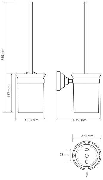 Ершик для унитаза Bemeta Kera 144713017