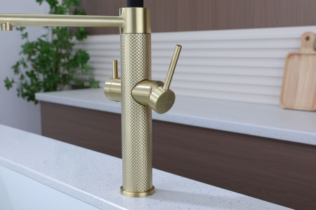 Смеситель для кухни NEXUS DIAMOND, светлое золото, Nd613999-LG, Paulmark-Starke