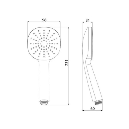 Лейка для душа Iddis Optima Home OPH1FW9i18