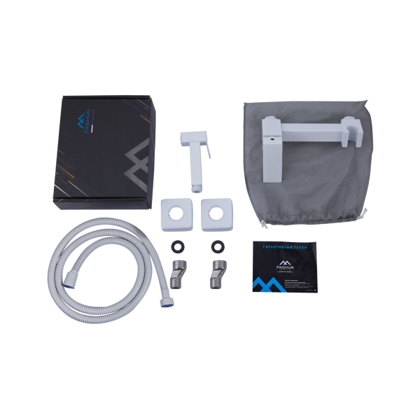 Гигиенический душ со смесителем FASHUN A57504-8, белый