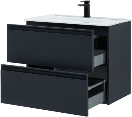 Тумба с раковиной Allen Brau Eclipse 80 1.E1002.AM антрацит матовый