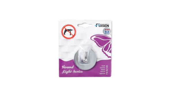 Крючок одинарный Fixsen Round FX-92105