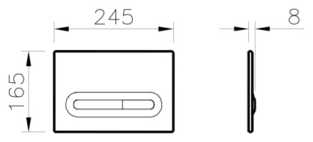 Кнопка смыва VitrA Loop 740-0780 хром