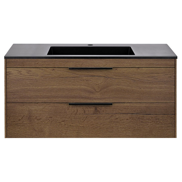 Тумба под раковину Vincea Chiara 2D 1000 подвесная, 2 выкатных ящика soft-close, T.Oak