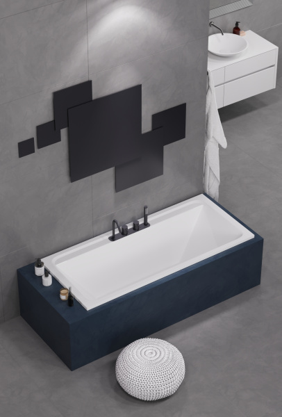 Акриловая ванна Alba Spa Barselona ВПР0320200100 2.0 прямоугольная 170х75