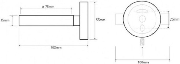 Настенный держатель для фена Bemeta Omega 101117012