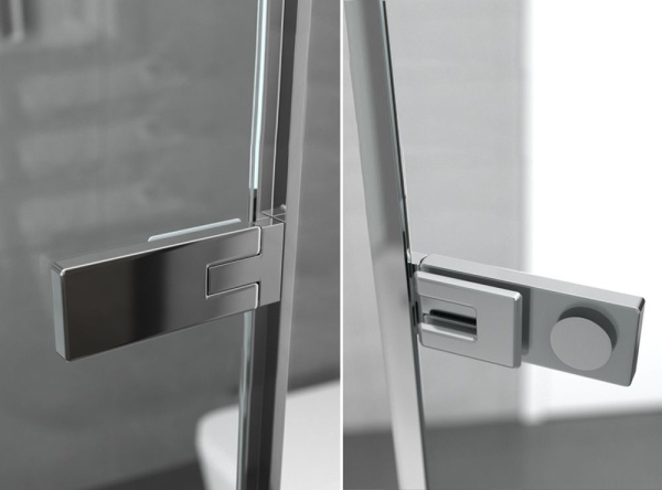 Душевой уголок Ambassador Abner 10011106-ST6, квадратный, линейный трап, 100х100