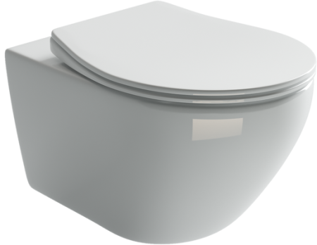 Подвесной унитаз Ceramicanova PEARL (безободковый), белый, CN8001