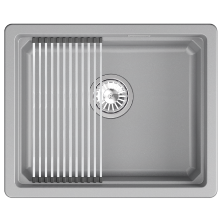 Мойка для кухни Granula Kitchen Space 5501iU алюминиум, 55х45 см, прямоугольная
