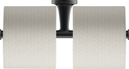 Держатель туалетной бумаги Duravit Starck T 0099384600 двойной, черный