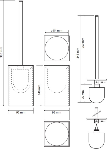 Ершик для унитаза Bemeta Gamma 145613310
