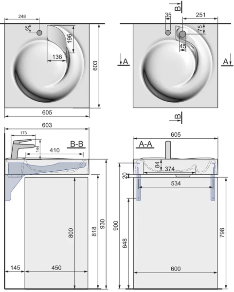 Раковина Madera QoPP 60 4627173210140