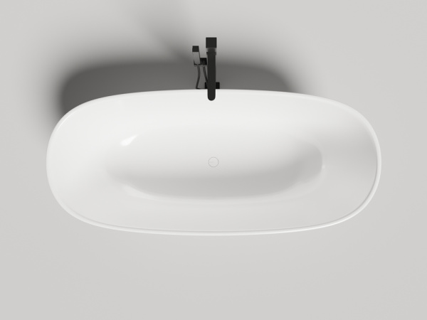 Ванна отдельностоящая Salini GRECA IN 180x80, S-Stone, матовый белый 104821M