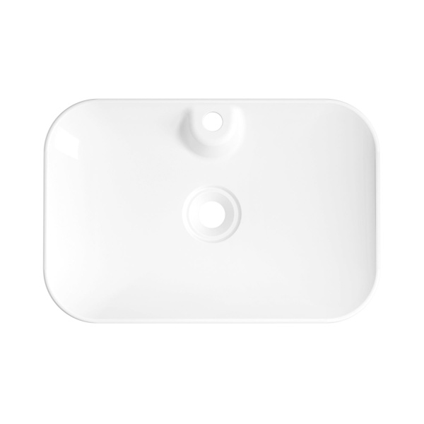 Раковина для ванной Wellsee Croquis 2.0 201001060 в наборе 3 в 1: овальная раковина белого глянцевого цвета, сифон, выпуск в цвете матовый белый