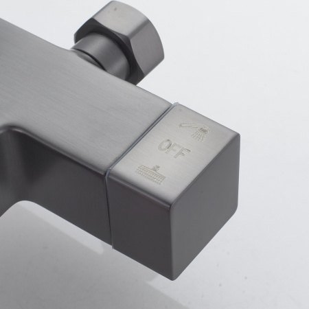 Душевая система Shevanik S4636T, оружейная сталь