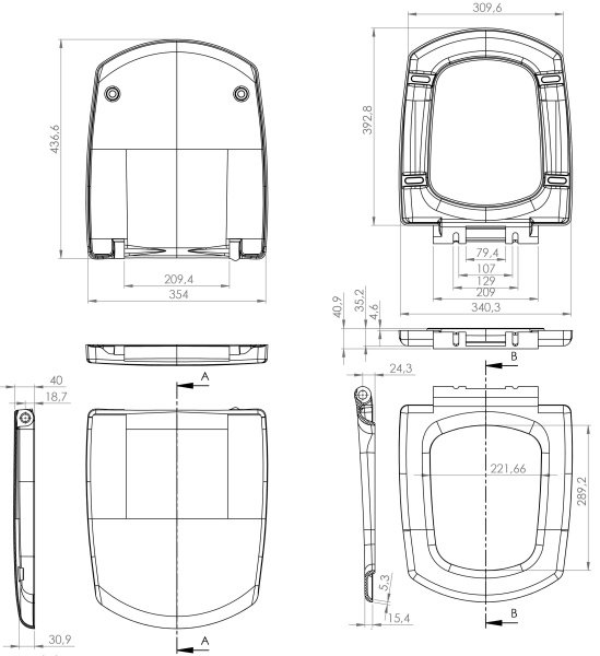 Сиденье для унитаза CARINA DPL EO, S-DS-CARINA-DL-t