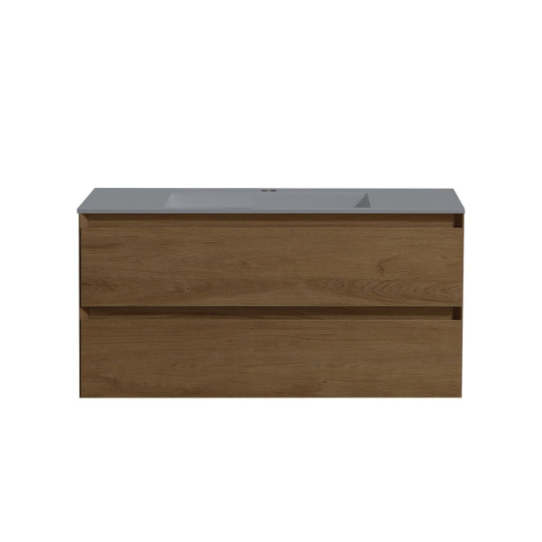 Тумба под раковину Vincea Luka 1000 подвесная, 2 выкатных ящика soft-close, T.Oak