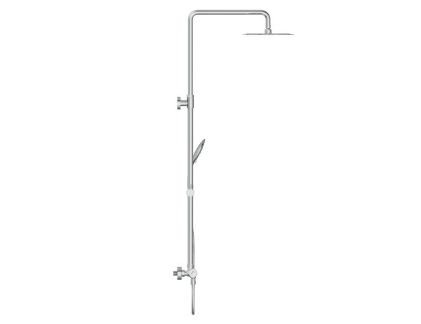 Душевая система Cersanit BRASKO, смеситель термостатический, 3 режима шланг 150 металл, 63066