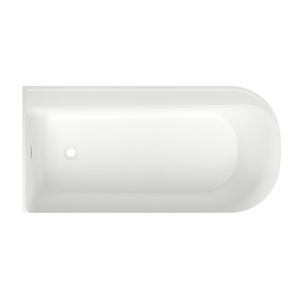 Акриловая ванна в наборе 3 в 1: отдельностоящая ванна (левый разворот), ножки, экран Wellsee Camellia 236101000