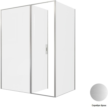 Душевой уголок Allen Brau Priority 160x100 3.31038.BA + 3.31047.BA серебро браш