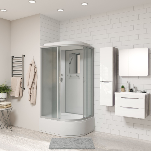 Душевая кабина Niagara Classic NG-2310-14L 120х80х215, высокий поддон 40 см, стекло матовое