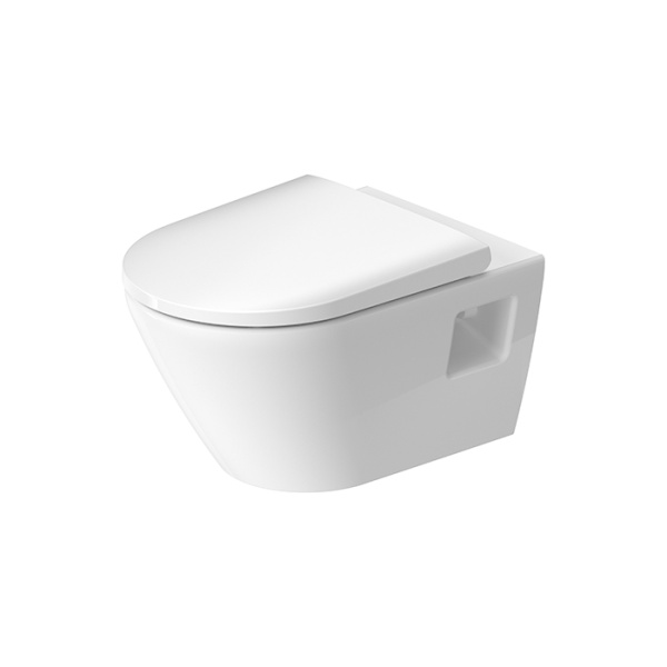 Duravit D-Neo Унитаз подвесной 37x54 см, безободковый, в комплекте с сиденьем 0021690000, цвет: белый 45780900A1 (2578090000+0021690000)