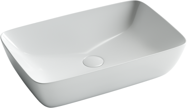 Умывальник Ceramicanova чаша FORM накладная прямоугольная 590x400x145мм