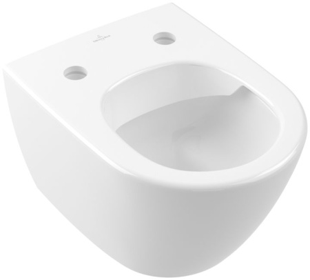 Унитаз Villeroy & Boch Subway 2.0, подвесной компактный, открытый смыв, 5606R0R1