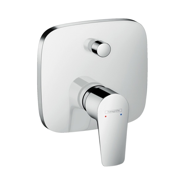 Hansgrohe Talis E Смеситель для ванны однорычажный скрытый монтаж со встроенной защитной комбинацией черный матовый 71474670