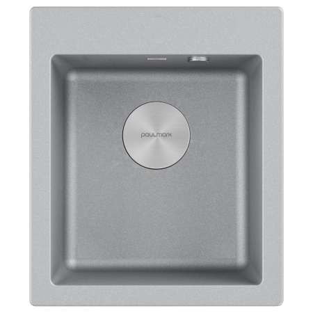 Мойка KANTE 40, IT-GRANIT, PM104249-GRM, серый металлик, 415х490 мм, Paulmark
