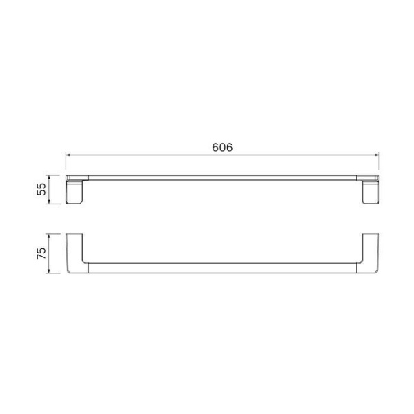 Полотенцесушитель одинарный IDDIS Slide нержавеющая сталь SLIBS10i49