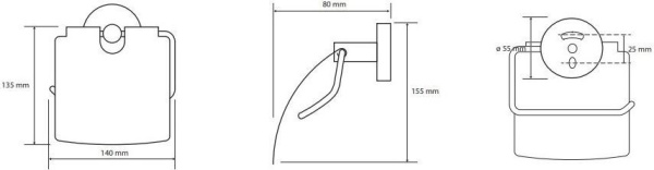Держатель туалетной бумаги Bemeta White 104112014