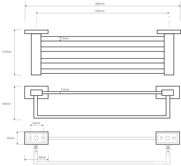 Полочка Bemeta Plaza 118104122