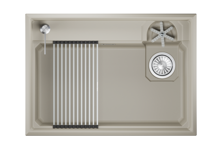 Мойка для кухни Granula Kitchen Space Rinzer 7308R креман, 73х52 см, прямоугольная