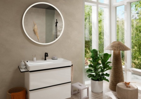 Смеситель для раковины Hansgrohe Tecturis S CoolStart EcoSmart 73320670 матовый черный 73320670